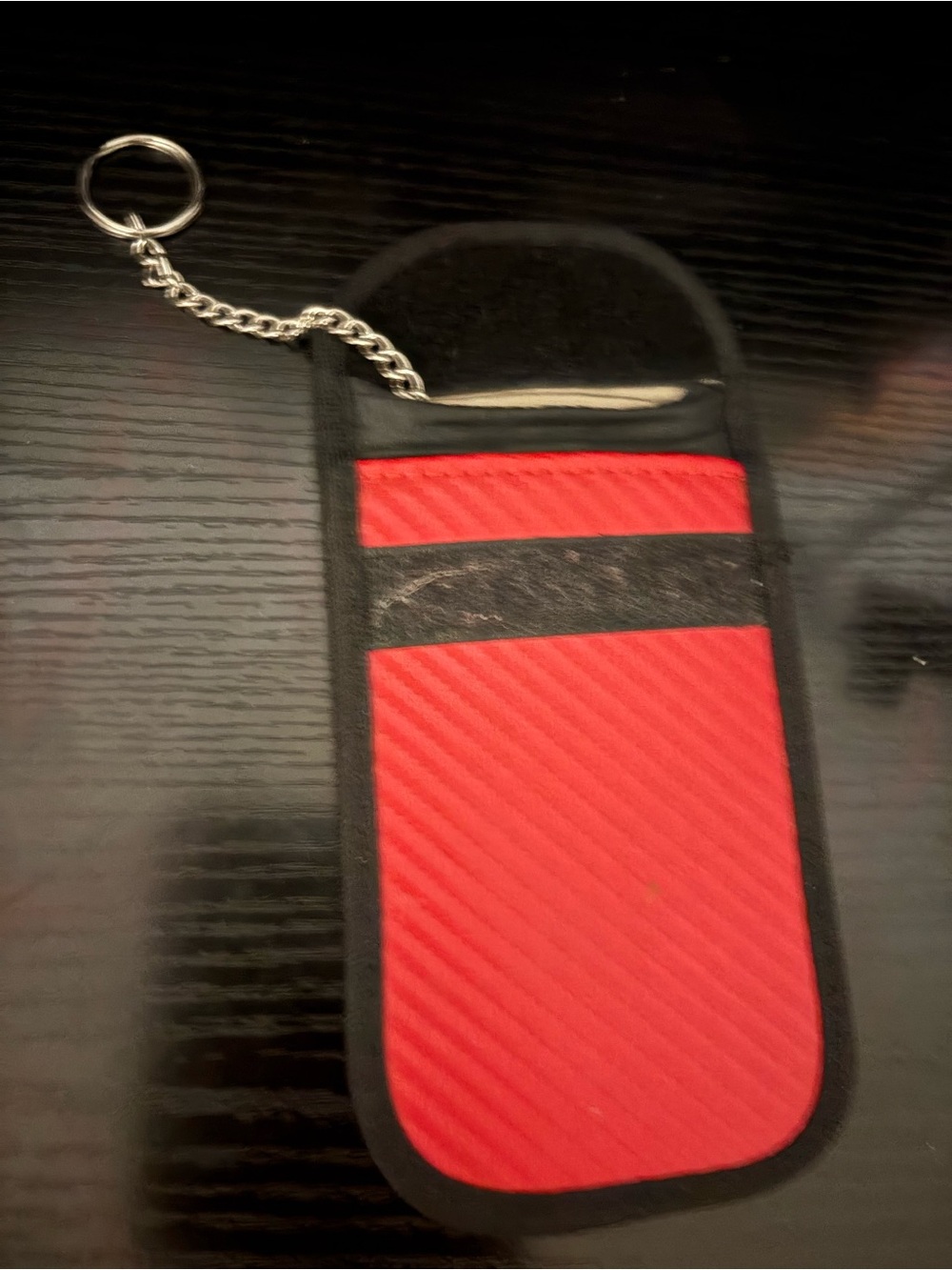 Red Phone Pouch Keychain - Protective Mobile Accessory - Picture 2 of 2